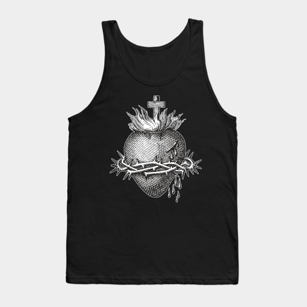 Most Sacred Heart of Jesus Christ Tank Top by Beltschazar